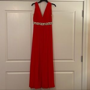 Bright Red JVN Prom Dress